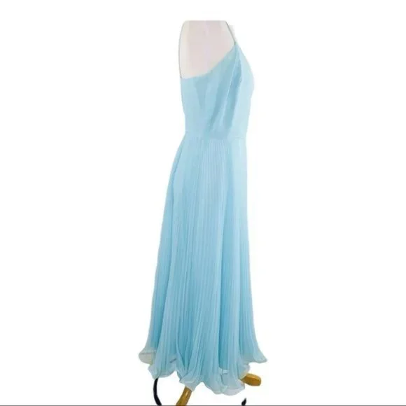 Miss Elliette California 60s Chiffon Dress and Cape VNTG Style 1948B Sky Blue 10 - Picture 6 of 13